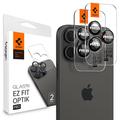 Protector Obiective Cameră iPhone 16 Pro/16 Pro Max Spigen Glas.tR Ez Fit Optik Pro - Negru / Roșu