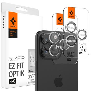 Protector Obiective Cameră iPhone 16 Pro/16 Pro Max Spigen Glas.tR Ez Fit Optik Pro