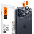 Protector Obiective Cameră iPhone 14 Pro/14 Pro Max/15 Pro/15 Pro Max Spigen Glas.tR Ez Fit Optik Pro - Albastru de titan