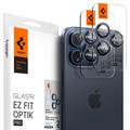 Protector Obiective Cameră iPhone 14 Pro/14 Pro Max/15 Pro/15 Pro Max/16 Pro/16 Pro Max Spigen Glas.tR Ez Fit Optik Pro - Albastru de titan