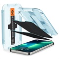 Geam Protecție Ecran - 9H - iPhone 13/13 Pro/14/16e - Spigen Glas.tR Ez Fit Privacy - 2 Buc.