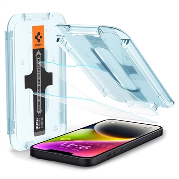 Geam Protecție Ecran - 9H - iPhone 13/13 Pro/14 - Spigen Glas.tR Ez Fit - 2 Buc.