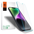 Protecție Ecran - 9H - iPhone 13/13 Pro/14/16e - Spigen Glas.tR Slim - Negru