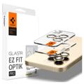Protector Obiective Cameră iPhone 14 Pro/14 Pro Max/15 Pro/15 Pro Max Spigen Glas.tR Ez Fit Optik Pro - Auriu