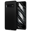 Husă TPU Samsung Galaxy S10+ - Spigen Liquid Air - Negru