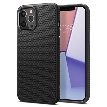 Husă TPU iPhone 12/12 Pro - Spigen Liquid Air - Negru