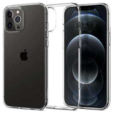 Husă TPU iPhone 12/12 Pro - Spigen Liquid Crystal - Transparent