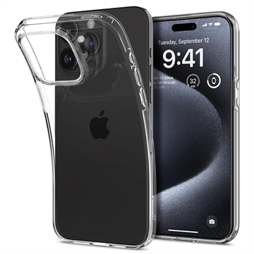 Husă TPU iPhone 15 Pro Max - Spigen Liquid Crystal - Transparent
