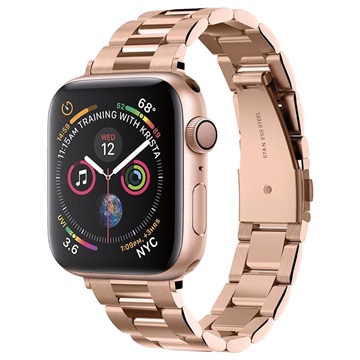 Curea Apple Watch 9/8/SE (2022)/7/SE/6/5/4/3/2/1 - Spigen Modern Fit - 41mm/40mm/38mm - Auriu Roze