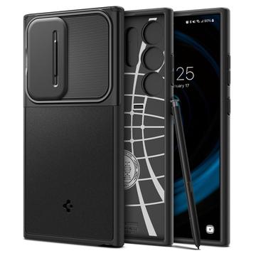 Husă Samsung Galaxy S24 Ultra - Spigen Optik Armor - Negru