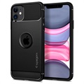 Husă iPhone 11 - Spigen Rugged Armor - Negru