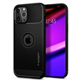 Husă iPhone 12/12 Pro - Spigen Rugged Armor - Negru