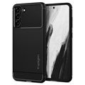 Husă TPU Samsung Galaxy S21 FE 5G - Spigen Rugged Armor - Negru