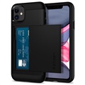 Husă iPhone 11 - Spigen Slim Armor CS - Negru