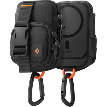 Spigen Snap Zip Husă / organizator MagSafe - Negru
