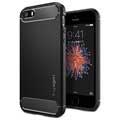 Husă pentru capsule Spigen Ultra Rugged pentru iPhone 5/5S/SE (Ambalaj Deschis - Vrac Acceptabil) - Neagră