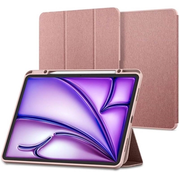 Husă Folio Smart iPad Air 11 2024/2025/iPad Air 2020/2022 - Spigen Urban Fit - Auriu Roze
