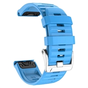Curea sport din silicon pentru Garmin Fenix 3 / 3 HR / 5X / 5X Plus / 6X / 6X Pro - Albastru Cer