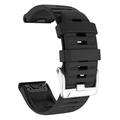 Curea sport din silicon pentru Garmin Fenix 3 / 3 HR / 5X / 5X Plus / 6X / 6X Pro - Negru