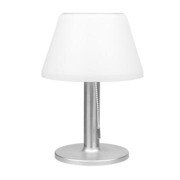 Lampă de masă cu LED-uri solare din oțel inoxidabil - 10 LED-uri, 2 moduri
