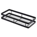 Suport de perete pentru condimente din oțel inoxidabil - 30cm - negru