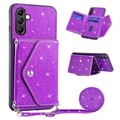 Husă cu Slot Card Samsung Galaxy A14 - Stardust - Violet