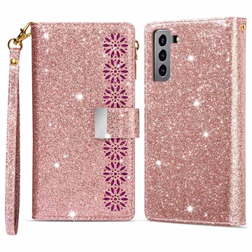 Husă Portofel Samsung Galaxy S22 5G - Starlight - Auriu Roze