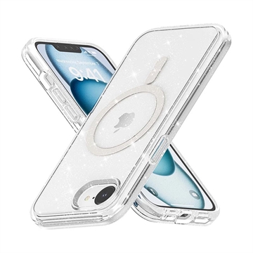 Husă Hibrid iPhone 16e - Stylish Glitter - Compatibil MagSafe
