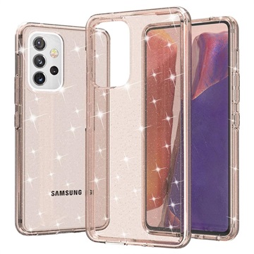 Husă Hibrid Samsung Galaxy A53 5G - Stylish Glitter - Auriu