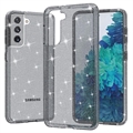 Husă Hibrid Samsung Galaxy S21 5G - Stylish Glitter - Gri