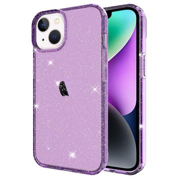 Husă TPU iPhone 14 - Stylish Glitter - Violet