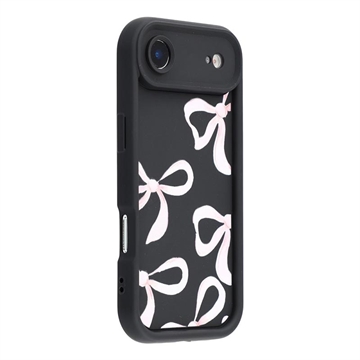 Husă TPU rezistentă la șocuri iPhone Air cu margini ridicate - Negru / Fundă mare
