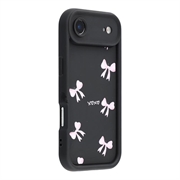 Husă TPU rezistentă la șocuri iPhone Air cu margini ridicate - negru / fundă