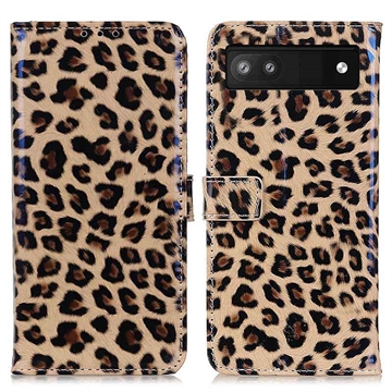 Husă Portofel Stylish Series Google Pixel 7a - Leopard