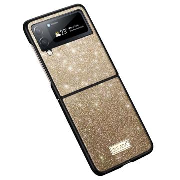 Husă Hibrid Samsung Galaxy Z Flip4 - Sulada Celebrity - Auriu