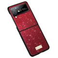 Husă Hibrid Samsung Galaxy Z Flip4 - Sulada Celebrity - Roșu