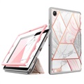 Husă Folio Supcase Cosmo Samsung Galaxy Tab A8 10.5 (2021) - Roz Marmură