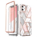 Husă Hibrid iPhone 11 - Supcase Cosmo - Roz Marmură