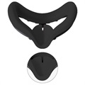 Interfață Facială / Husă Silicon Rezistentă La Transpirație Oculus Quest 2 - Negru