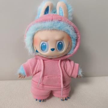 Set costum de trening Păpușă Labubu 17cm - Roz