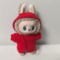 Labubu Doll 17cm Sweatsuit Outfit Set - Roșu