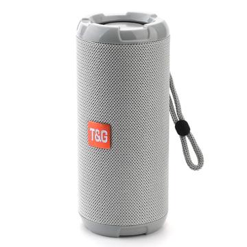 T&G TG621 TWS portabil TWS Bluetooth Speaker TF Card FM în aer liber Subwoofer wireless impermeabil (certificat CE) - gri
