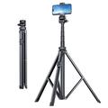 T01 Trepied portabil și Selfie Stick - 1.8m - Negru