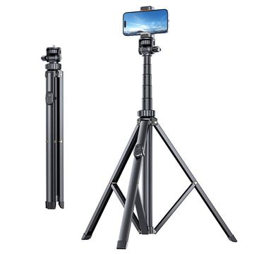 T01 Trepied portabil și Selfie Stick - 1.8m - Negru
