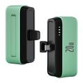 T160 Mini portabil USB-C Power Bank - PD 20W, 5000mAh - Verde