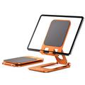 Suport pliabil din aluminiu pentru telefon/tabletă T2 Max - Portocaliu