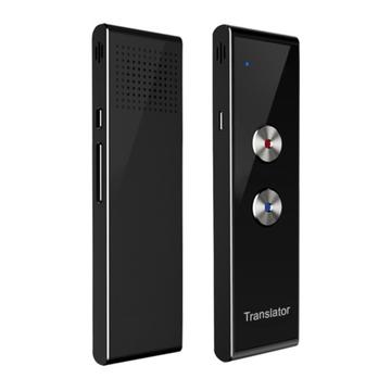 T8+ Bluetooth 40 de limbi Traducător vocal instantaneu pentru călătorii, învățare - negru