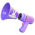 Jucărie megafon cu schimbător de voce T9 Corn magic pentru copii - Unicorn - Violet