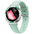 Ceas inteligent T9 cu monitor de ritm cardiac pentru femei - 1.27" - Argintiu
