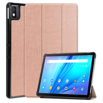 Husă Folio Smart TCL NxtPaper 10s - Tri-Fold - Auriu Roze